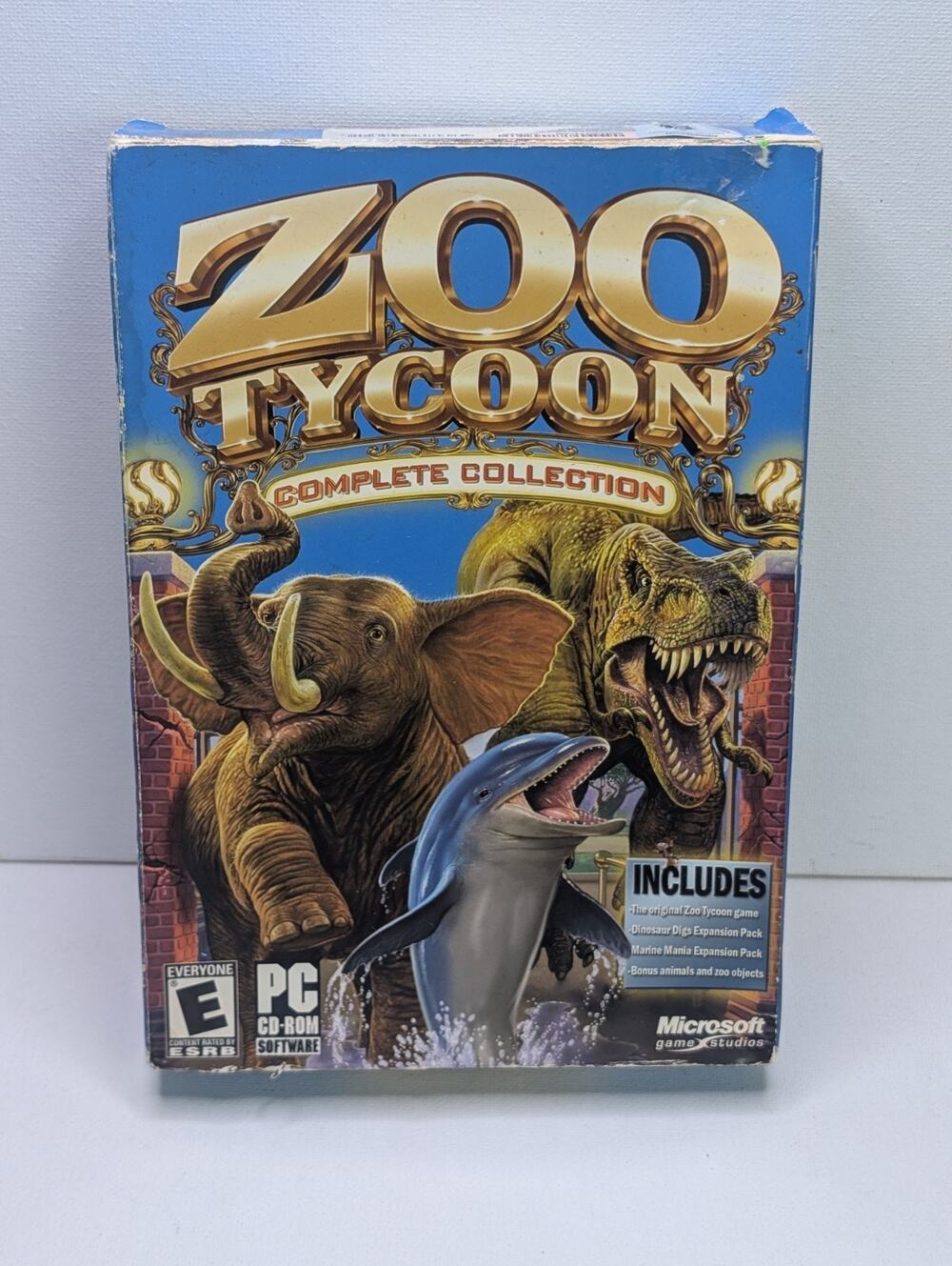 Zoo Tycoon Complete Collection PC CD-ROMBig Box 2 Discs Manual Microsoft